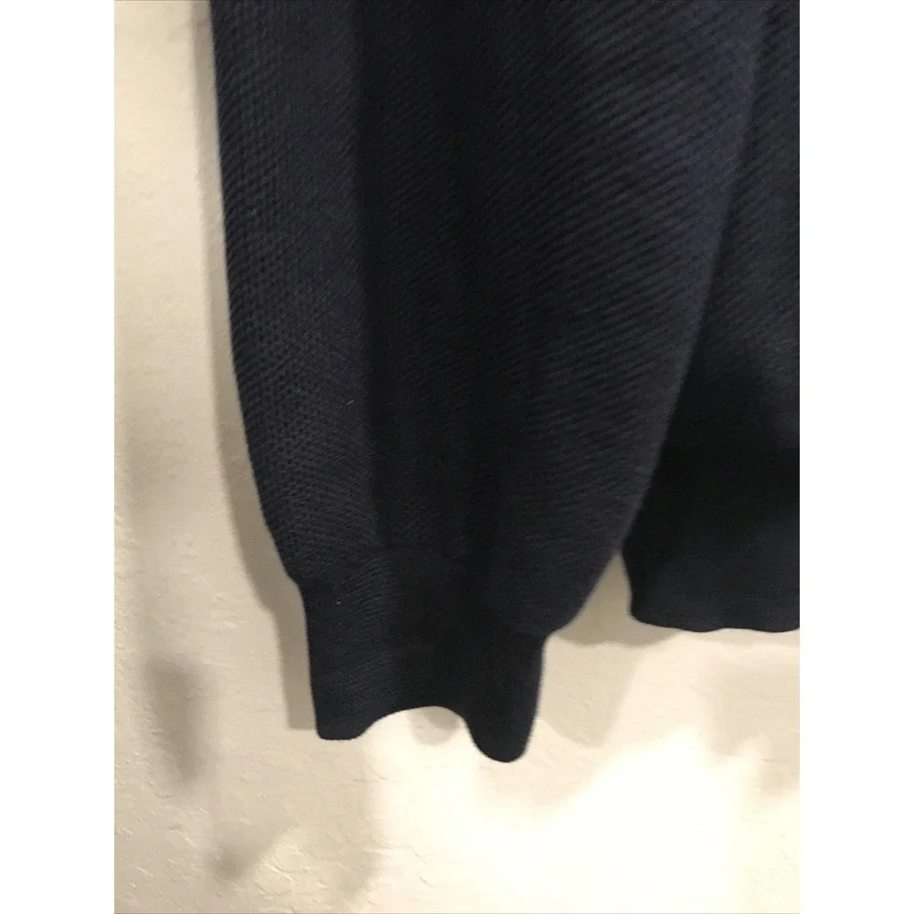 Polo Ralph Lauren Mens Sweater 1/4 Zip XXL Blue Pima Long Sleeve Blue Pony Golf
